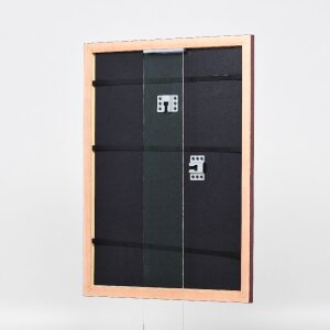 effect Holz-Bilderrahmen Profil 43 rot 30x45 cm Kunstglas