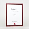effect Holz-Bilderrahmen Profil 43 rot 30x45 cm Kunstglas