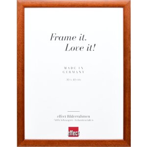Effect Holz-Bilderrahmen Profil 43 braun 30x45 cm Kunstglas