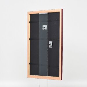 Effect Holz-Bilderrahmen Profil 43 rot 35x100 cm Kunstglas