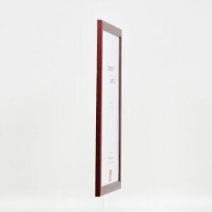 Effect Holz-Bilderrahmen Profil 43 rot 35x100 cm Kunstglas