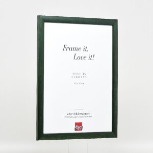 Effect Holz-Bilderrahmen Profil 43 tannengrün 35x100 cm Kunstglas