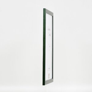 Effect Holz-Bilderrahmen Profil 43 tannengrün 35x100 cm Kunstglas