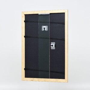 Effect Holz-Bilderrahmen Profil 43 silber 35x50 cm Kunstglas 0432-3550-01