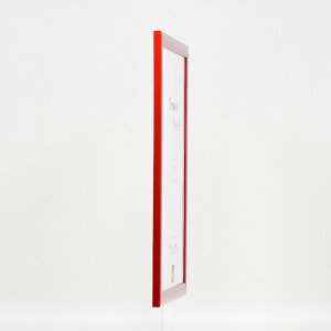 Effect Holz-Bilderrahmen Profil 43 rot hochglanz 40x50 cm