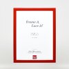 Effect Holz-Bilderrahmen Profil 43 rot hochglanz 40x50 cm