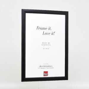 Effect Holz-Bilderrahmen Profil 43 schwarz 40x60 cm Kunstglas