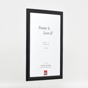Effect Holz-Bilderrahmen Profil 43 schwarz 40x60 cm Kunstglas