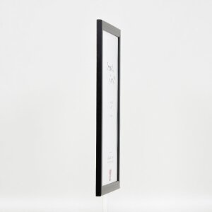 Effect Holz-Bilderrahmen Profil 43 schwarz 40x60 cm Kunstglas