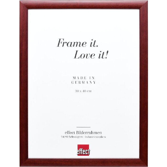 Лісовий дерев’яний рамка 60x60 см, червоний, з артикульним склом