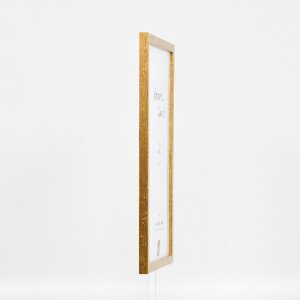 Фоторамка з дерев’яним профилем 51, антик-золото, 20x20 см, з акриліком