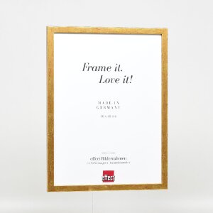 Ефектна деревяна рамка профіль 51 антик-золота 24x30 см, акрил