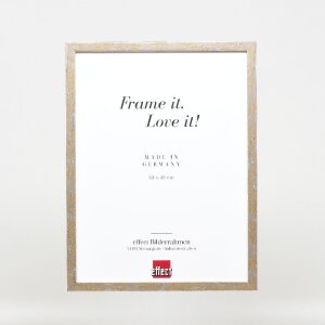 Фоторамка з деревяним профілем 51, антик-срібло, 25x30 см