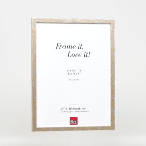 Кадр з деревяним профілем Effect 51 антик-срібло 25x80 см, акрилове скло