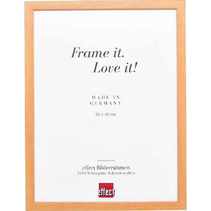 Фоторамка effect из дерева профиль 58 светло-коричневая 30,5x91,5 см с акриловым стеклом