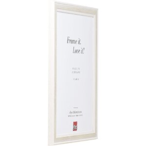 Лісовий рамка з дерев’яного профілю 64, білий, 45x60 см, з керамічним склом