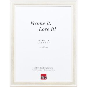 Ефектний деревяний фотофрейм Profil 64 білий 45x80 см