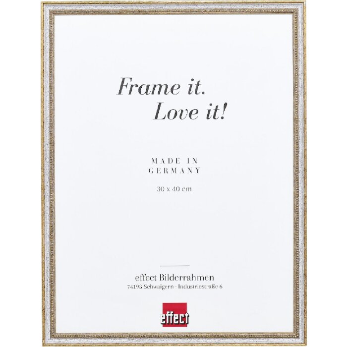 Фоторамка Effect из дерева профиль 66 белая 40x60 см