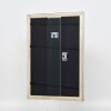 Эффектная деревянная фоторамка профиль 85 серебро 60x90 см акриловое стекло