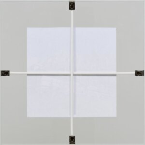 Эффектная фоторамка с двойным стеклом для картин 40x50 см с обычным стеклом для подвешивания