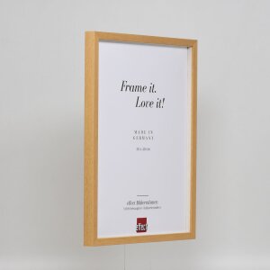 Эффектная деревянная рама профиль 35 дуб 18x24 см обычное стекло + разделитель