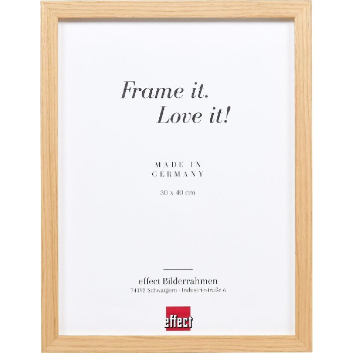 Фоторамка Effect из дерева профиль 54 дуб 20x25 см с прозрачным стеклом