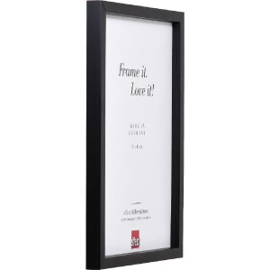 Фоторамка Effect Profil 58 черная 28x35 см с прозрачным стеклом и прокладкой