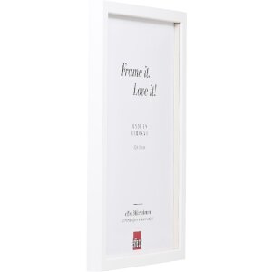 Фоторамка Effect из массивного дерева 58 белая 29,7x42 см со стеклом и расстоятельной планкой