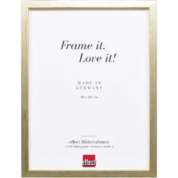 Фоторамка Effect из массивного дерева 58 античное серебро 40x50 см со стеклом и расстоянием