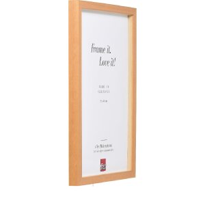 Фоторамка Effect деревянная модель 58 светло-коричневая 42x59,4 см с прозрачным стеклом и зазорной планкой