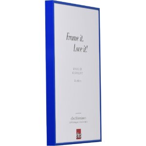 Ефектна фоторамка-дзеркало Quadro синього кольору, 21 x 29,7 см