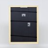 Эффектное настенное зеркало деревянный профиль 21 синий 18x24 см