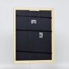 Эффектное настенное зеркало деревянный профиль 21 синий 18x24 см