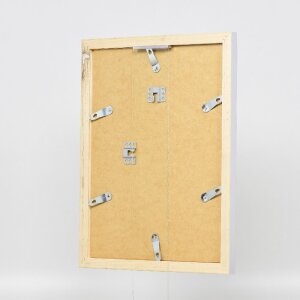 Зеркало на стену Effect с деревянным профилем 41, серебряное, 30x45 см