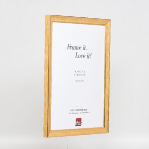 Зеркало на стену с деревянным профилем 41, золотистое, 40x50 см