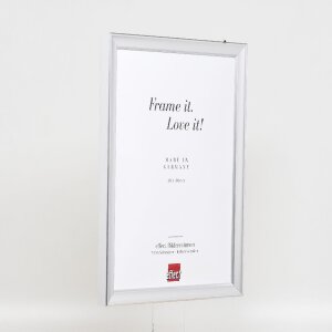 Зеркало на стену Effect с деревянной рамой 41, серебристое, 50x100 см