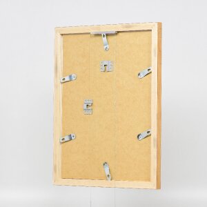 Зеркало на стену с деревянным профилем 41, золотистое, 50x60 см