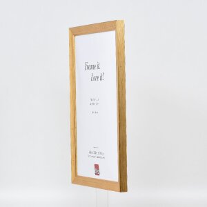 Зеркало на стену с деревянным профилем 41, золотистое, 50x60 см