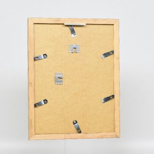 Зеркало на стену с деревянным профилем 41, антик-серебро, 50x60 см