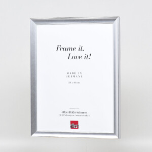 Зеркальная рамка Effect с деревянным профилем 41, серебро, 50x70 см