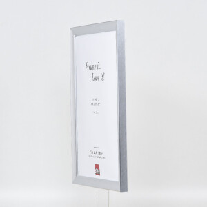 Зеркальная рамка Effect с деревянным профилем 41, серебро, 50x70 см