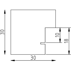 Зеркало на стену effect Profil 52 Орех 30x45 см