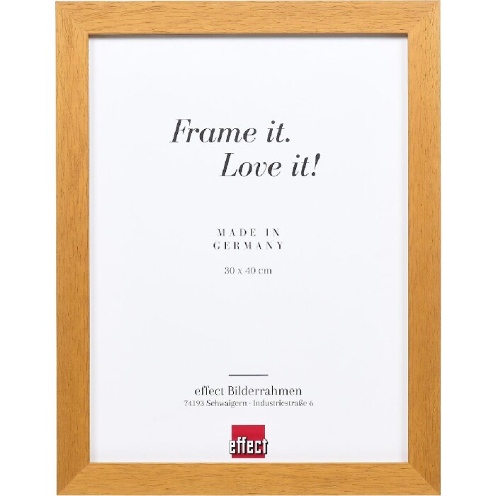 Зеркало на стену Effect профиль 52 в орехе 42x59,4 см