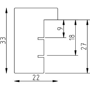 Зеркало Effect Профиль 54 — настенное зеркало 30x40 см с рамкой из калкея