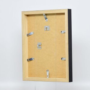 Чорне зеркало для стіни з профілем 55, 18x24 см