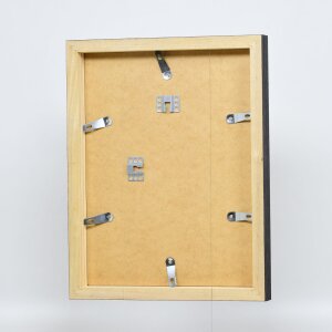 Чорне зеркало для стіни з профілем 55, 18x24 см