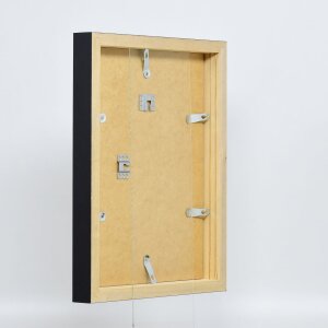 Чорне зеркало для стіни з профілем 55, 18x24 см