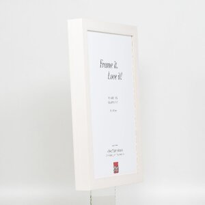 Зеркало настенное Effect с профилем 55, белое, 20x20 см