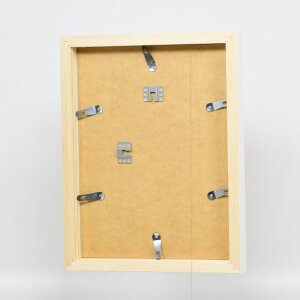 Зеркало настенное с профилем 55, белое, 30x30 см