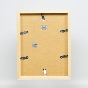 Зеркало настенное с профилем 55, белое, 30x30 см